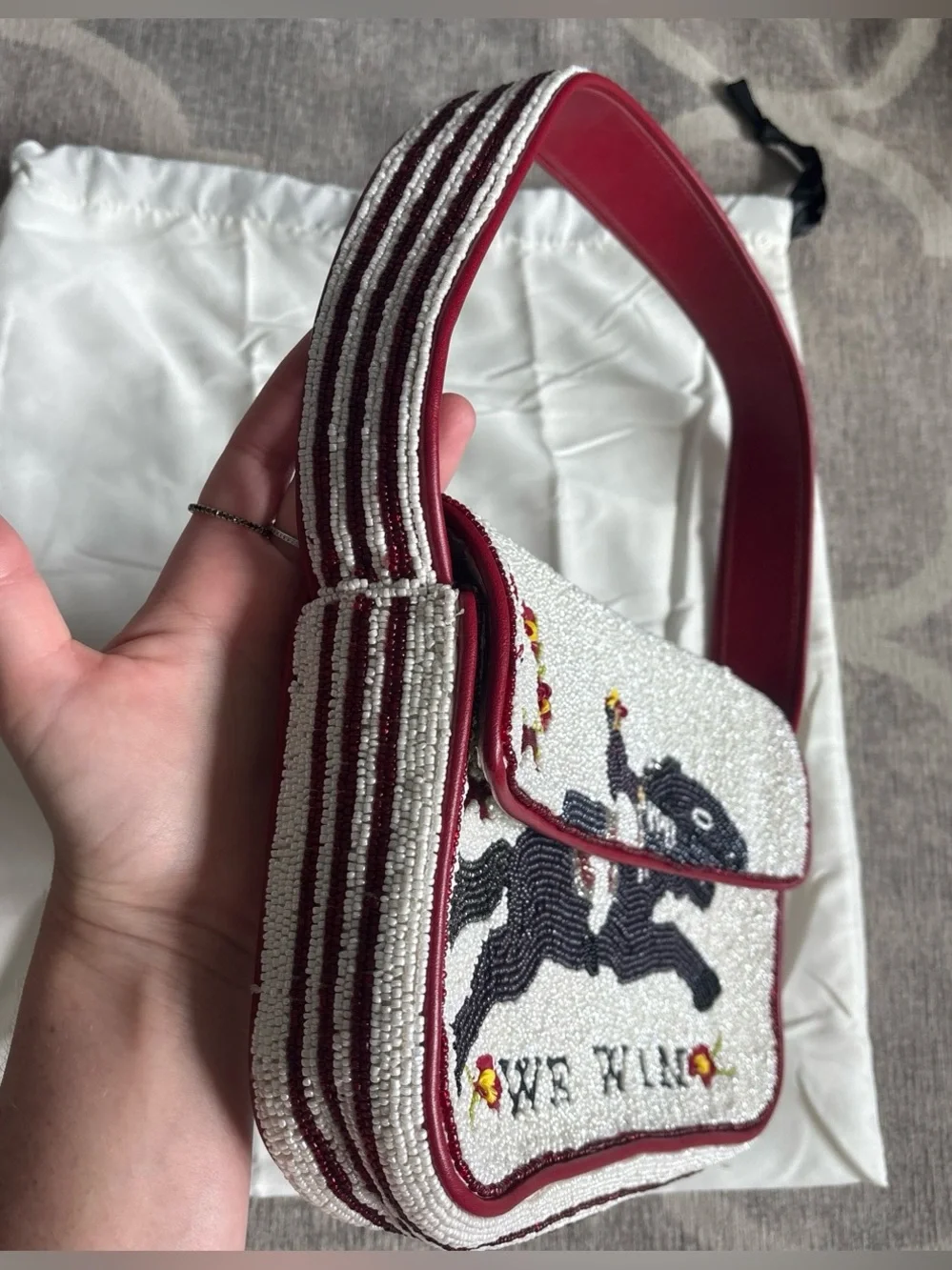 STAUD We Win Tommy Beaded Bag